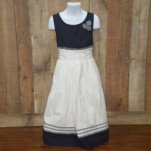 Chelsea's Corner size 8 Navy and White dress